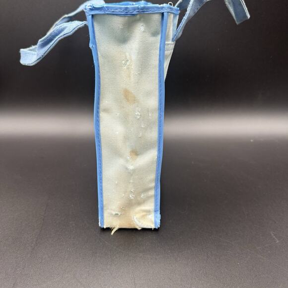 Vintage 1980s Care Bears Light Blue Tote Bag Pouch Carrying Bag Kids Size Rare - Picture 4 of 7